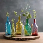 如何使用废旧酒瓶来制作家庭装饰品?